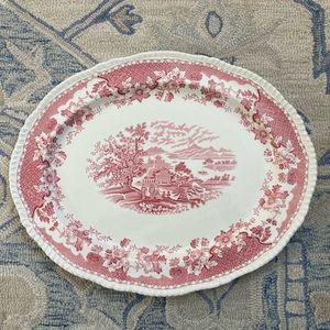 Large Oval Transferware Platter